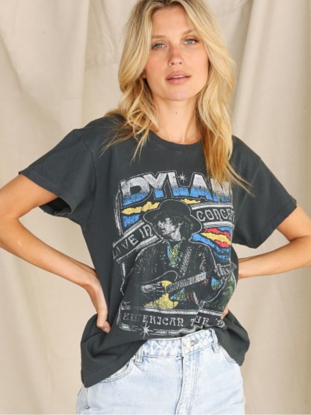 Daydreamer Charcoal Bob Dylan Graphic Tee